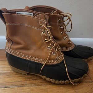 L.L. Bean Women's Tan and Black Weatherproof Boots